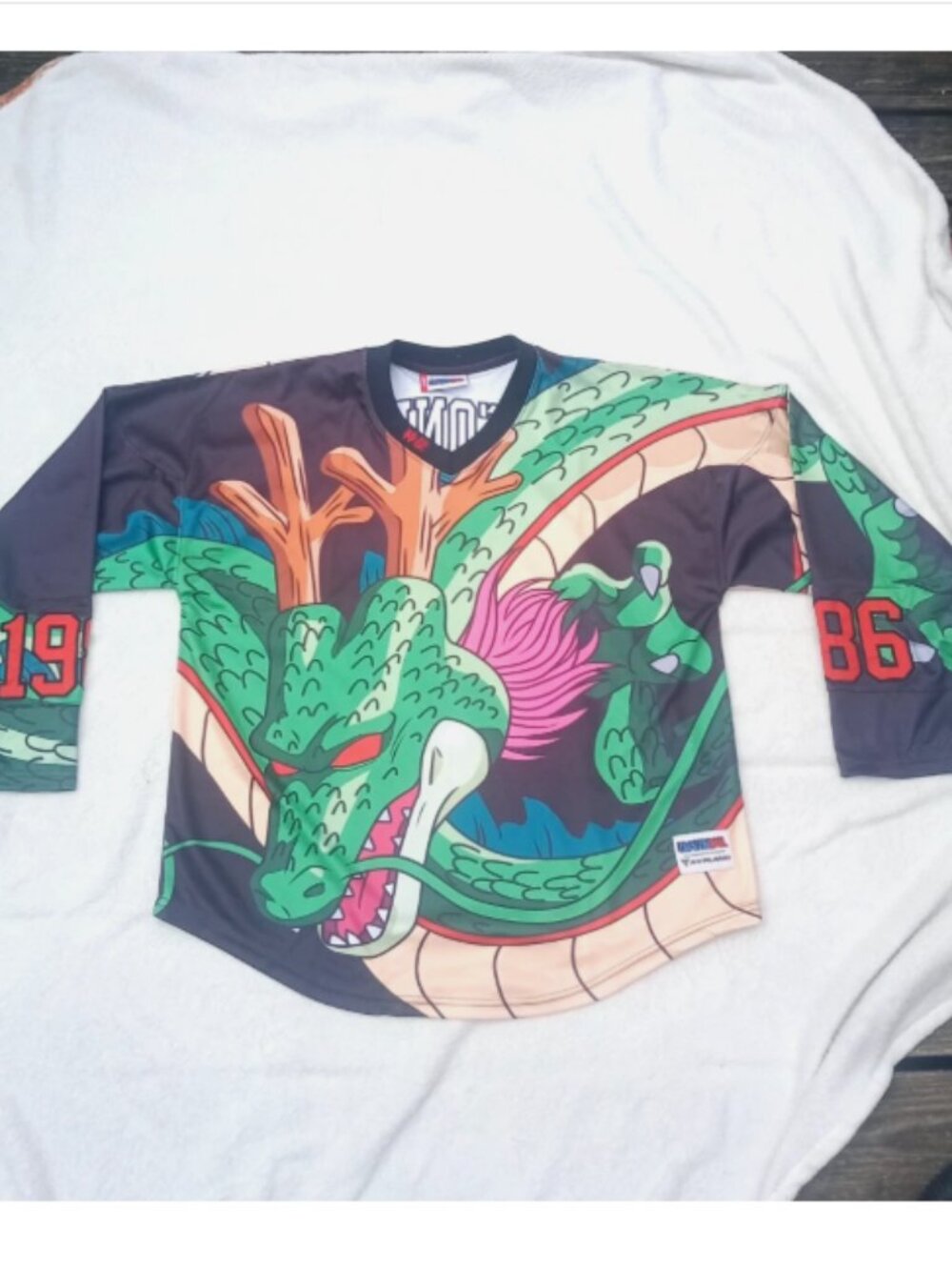 Hypland x Dragon Ball Z Shenron hockey jersey (L)